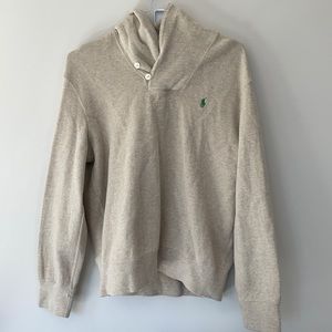 Large Tan Polo Sweater